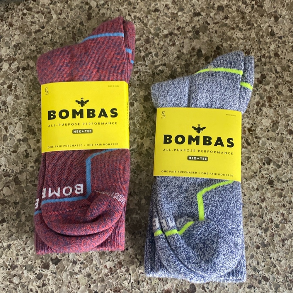 Brand new Bombas calf lengths socks length XL socks